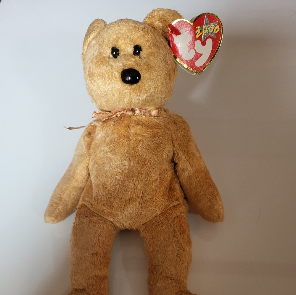 Ty Beanie Baby Bear Cashew